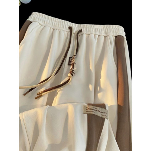 春夏大碼寬鬆顯瘦胖mm2-300斤男女休閒褲學生簡約高腰束腳哈倫褲