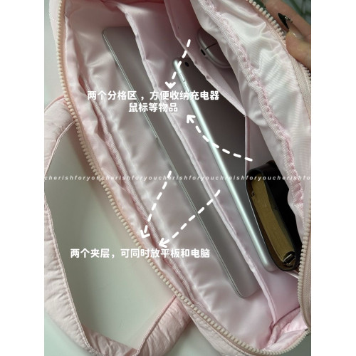 韓國ins新款電腦包16寸高級感小衆手提電腦包適用於MacBookair m4榮耀magicbook14電腦包防震防摔電腦保護套