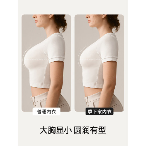 季下內衣胸大顯小上托聚攏收副乳防下垂大碼女胖mm無痕薄款文胸罩