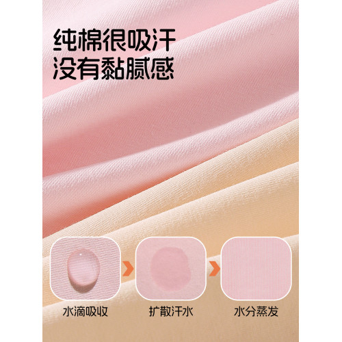 貓人少女文胸初中生女孩發育期一階段長款內衣女孩無痕純棉小背心