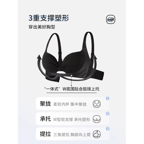 維多利亞內衣女小胸聚攏顯大無鋼圈胸罩收副乳防下垂無痕文胸加厚