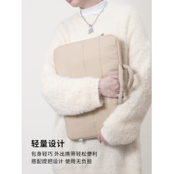 ekax雲朵電腦包適用蘋果華爲小米惠普聯想華碩戴爾14寸13寸手提筆電包15寸16寸商務防摔防撞輕便斜背筆電包