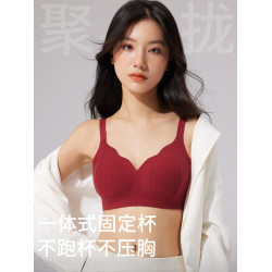 內衣女士聚攏收副乳上托防下垂胸罩提拉塑形大胸顯小胸無鋼圈文胸