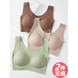 內衣學生初中高中生青春期少女文胸運動防震無痕背心固定杯防下垂