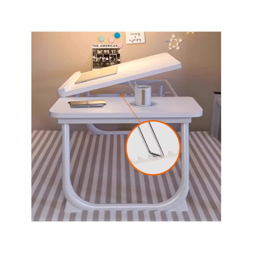 德國可升降折曡床上小桌子電腦支架家用學生宿捨床上學習寫字桌