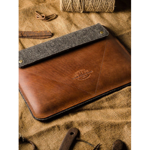 ipad皮革筆記型電腦保護套macbook12內膽包13/16英寸Air/Pro14/15