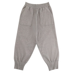 大碼加厚毛線奶奶褲女寬鬆高腰針織蘿蔔褲束腳九分褲胖m200斤秋冬