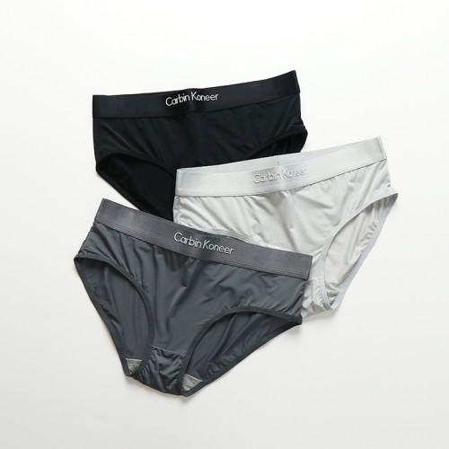 無痕內褲女冰絲薄款透氣三角褲頭速乾石墨烯抗菌少女中腰短褲女