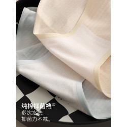 貓人純棉內褲女美拉德色系高開叉不勒腿親膚中腰無痕女純棉三角褲