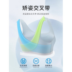 貓人初高中學生內衣發育期二階段青少年女孩運動防震少女文胸背心
