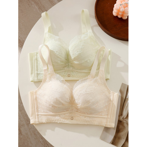 薄款內衣女小胸聚攏透氣無鋼圈蕾絲調整型女士文胸2026夏新款爆款