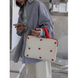 梵花不語蘋果筆記型電腦包13寸女11寸ipad保護收納包可愛平板包包