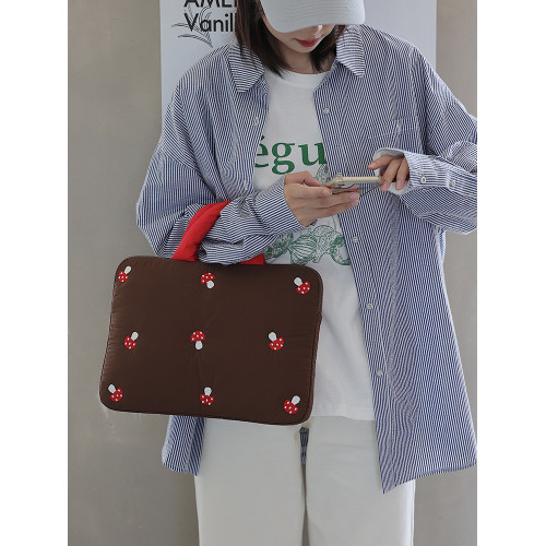 梵花不語蘋果筆記型電腦包13寸女11寸ipad保護收納包可愛平板包包 梵花不語蘋果筆記型電腦包13寸女11寸ipad保護收納包可愛平板包包