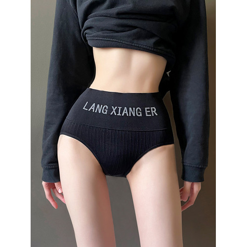 2025新款高腰女士內褲抗菌純棉襠收腹提臀運動風女生三角褲