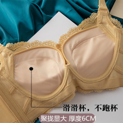 無鋼圈平胸小胸罩專用聚攏加厚款文胸調整型超厚6CM內衣女收副乳