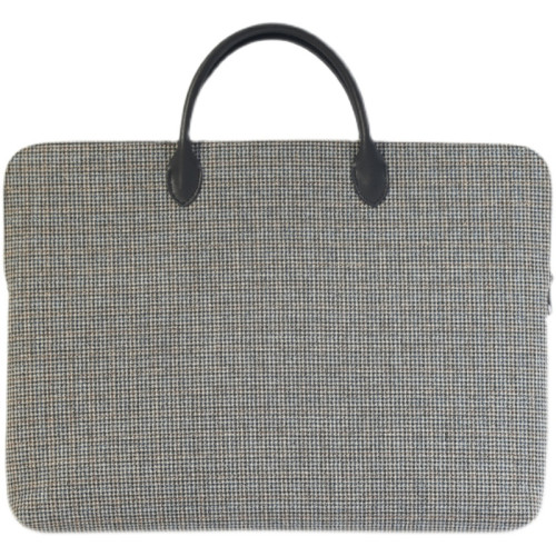 千鳥格手提電腦包女14設計小衆16寸通勤包15高級感筆電平板包matebook適用蘋果華爲聯想電腦