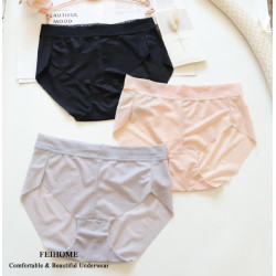 清爽速乾無痕面料女士內褲包臀中高腰薄款春夏透氣女式短褲加大碼