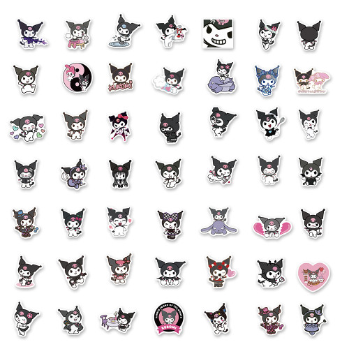 100張卡通kuromi庫洛米塗鴉貼紙筆記型電腦平板手賬水杯防水貼畫 100張卡通kuromi庫洛米塗鴉貼紙筆記型電腦平板手賬水杯防水貼畫