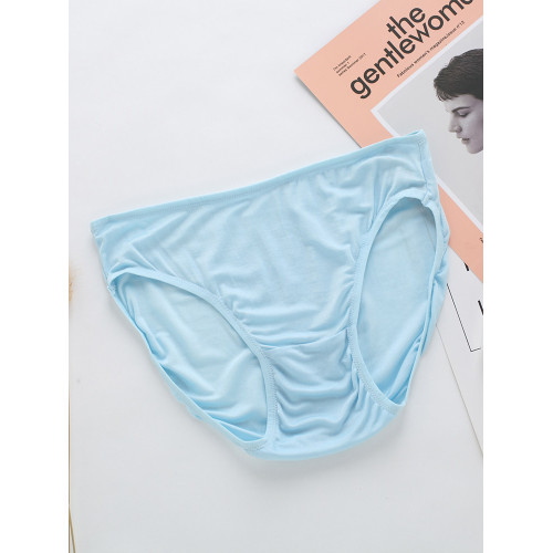 天然桑蠶絲薄款真絲雙面加密低腰內褲女士透氣舒適簡約三角內褲女