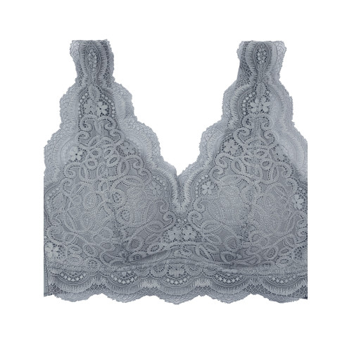 幻境蕾絲乳膠內衣女無痕無鋼圈美背小胸聚攏收副乳薄款背心式文胸