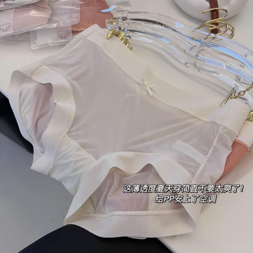 原版日單3.0升級款女夏季超薄冰絲莫蘭迪中腰透氣抗菌三角褲