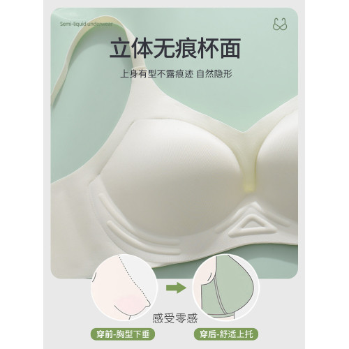無痕內衣女小胸聚攏夏季薄款收副乳防下垂美背無鋼圈軟支撐文胸罩