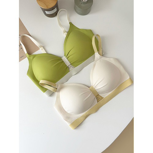 然夕內衣女小胸聚攏顯大無痕舒適aa杯平胸專用不空杯無鋼圈文胸罩
