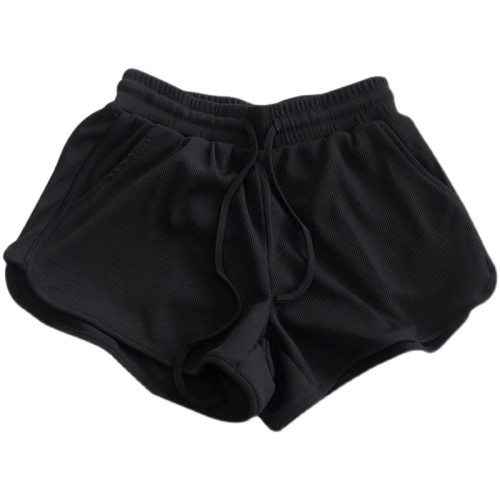 300斤大碼冰絲運動短褲女夏薄款胖mm顯瘦遮肉居家睡褲三分熱褲260