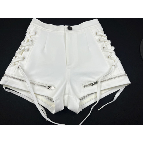 女團高腰歐美緊身顯瘦短褲休閒外穿打底褲性感辣妹系繩提臀熱褲