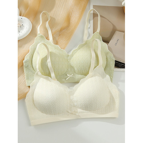 內衣女薄款小胸聚攏上托收副乳無鋼圈防下垂一體固定杯無痕文胸罩