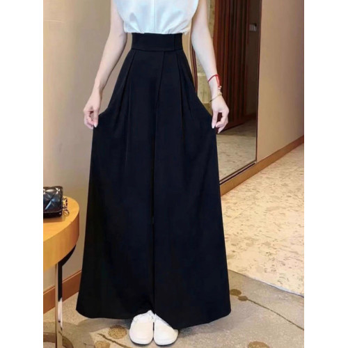 單件/套裝 2026夏新款名媛風氣質立領飛飛袖上衣濶腿褲長褲兩件套