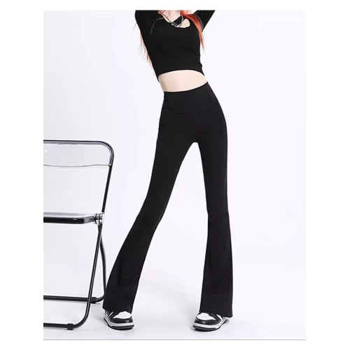 2026年春秋夏季新款喇叭褲女小個子高腰修身顯瘦馬蹄褲休閒微喇褲