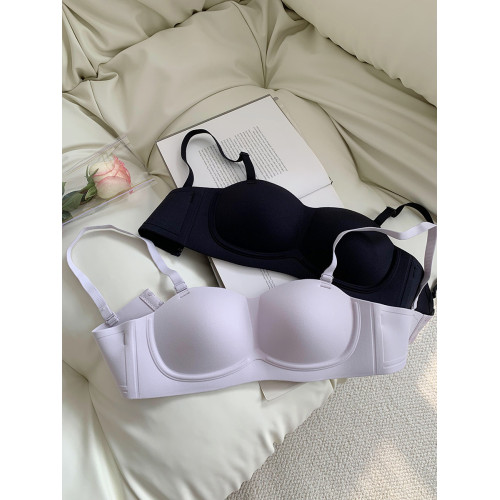 馨幫幫Bra 抹胸式兩穿內衣女無肩帶軟支撐防滑防下垂小胸聚攏文胸