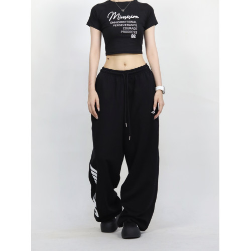 大佬街舞潮牌原創街舞嘻哈衛褲休閒百搭透氣美式顯瘦運動褲0166