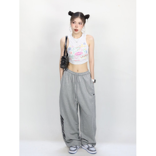 大佬街舞潮牌原創街舞嘻哈衛褲休閒百搭透氣美式顯瘦運動褲0166