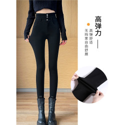 今年流行褲子2025新款爆款小黑褲秋冬高腰顯瘦外穿打底褲小腳褲子