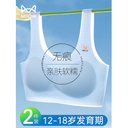 初中少女內衣夏季薄款文胸15嵗二階段學生高中女生大童背心發育期