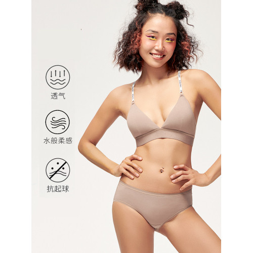 TWOPIECESupersoft三角杯/抹胸萊卡棉內衣女無鋼圈親膚薄杯文胸 TWOPIECESupersoft三角杯/抹胸萊卡棉內衣女無鋼圈親膚薄杯文胸