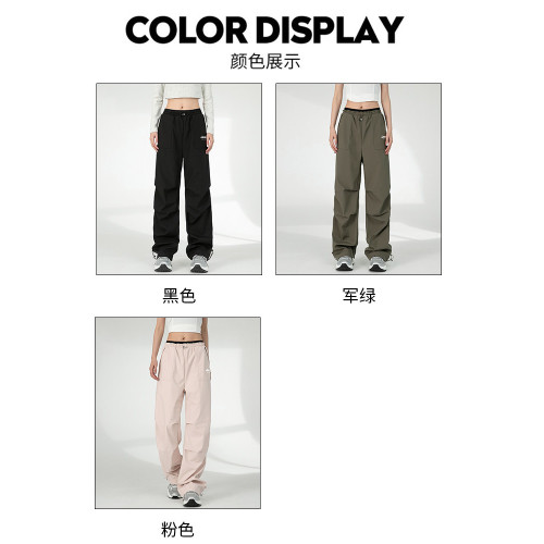 JEEP軍綠色沖鋒褲女冬季戶外登山防風防水傘兵工裝褲速乾運動褲子