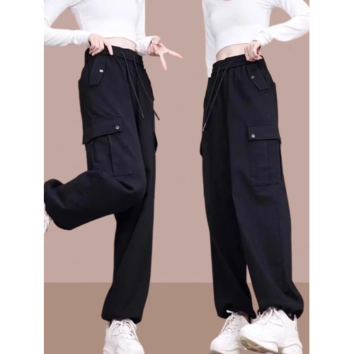 工裝褲2025春秋季新款女士寬鬆高腰休閒褲運動褲百搭束腳哈倫褲子 工裝褲2025春秋季新款女士寬鬆高腰休閒褲運動褲百搭束腳哈倫褲子