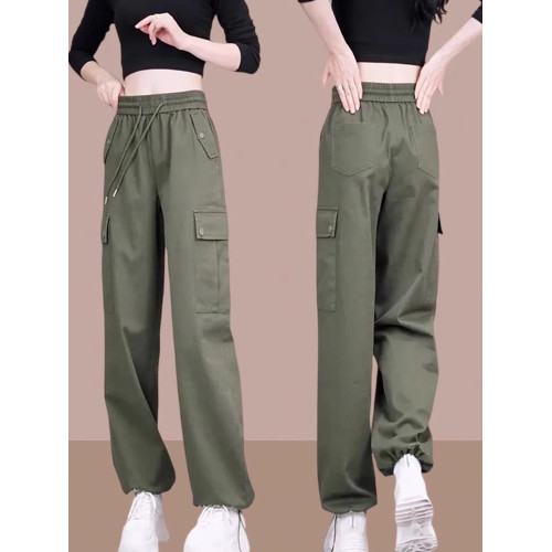 工裝褲2025春秋季新款女士寬鬆高腰休閒褲運動褲百搭束腳哈倫褲子 工裝褲2025春秋季新款女士寬鬆高腰休閒褲運動褲百搭束腳哈倫褲子