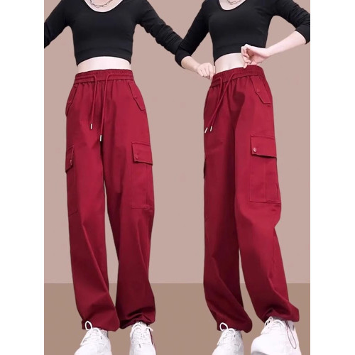 工裝褲2025春秋季新款女士寬鬆高腰休閒褲運動褲百搭束腳哈倫褲子 工裝褲2025春秋季新款女士寬鬆高腰休閒褲運動褲百搭束腳哈倫褲子