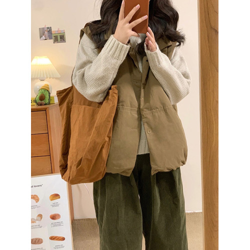 燈芯絨加絨束腳運動衛褲女秋冬復古小個子寬鬆哈倫直筒濶腿休閒褲