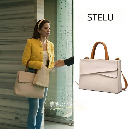 日本STELU玫瑰的故事劉亦菲同款電腦包黃亦玫上班通勤斜背商務公文包文件包