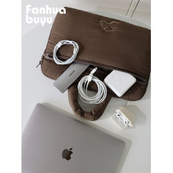 梵花不語iPadpro11寸平板收納包蘋果macbook14寸筆記型電腦包防震