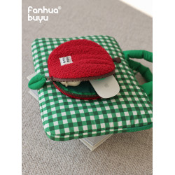 梵花不語可愛蘋果手提筆記型電腦包14寸可攜式手提包女適用蘋果小米華爲防震保護包平板收納包