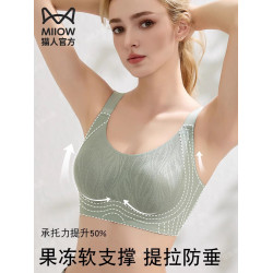 貓人內衣女大胸顯小全罩杯防下垂收副乳2026新款無鋼圈大胸文胸
