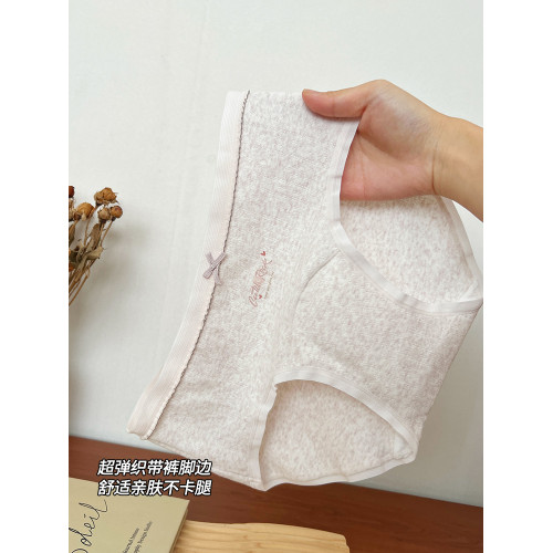 內褲女生純棉2025新款7A全棉加長抗菌襠女士親膚中腰少女三角短褲