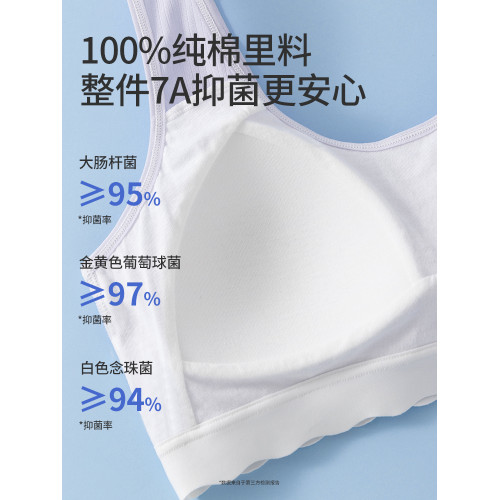 80S莫代爾棉女童內衣青春發育期學生女童運動背心青少年女生文胸