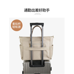 2025新款筆記型電腦包女士高級感小衆14 15 15.6-16寸女高顔值通勤手提斜背單肩輕便防摔防震防水可掛行李箱